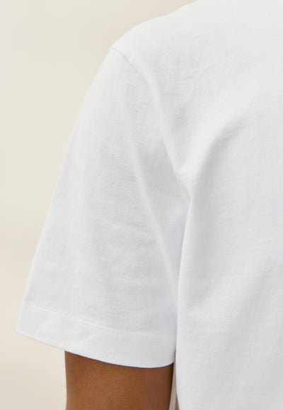 t-shirt heavyweight blanc détail manche 2