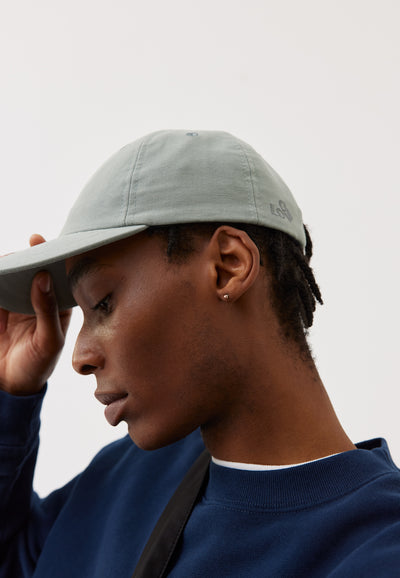 casquette coton bio loom Vert pâle main