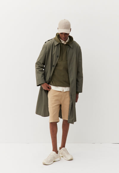 casquette coton bio loom Beige clair en pied