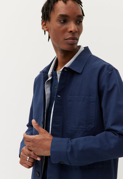 la veste coton bio Loom Bleu marine