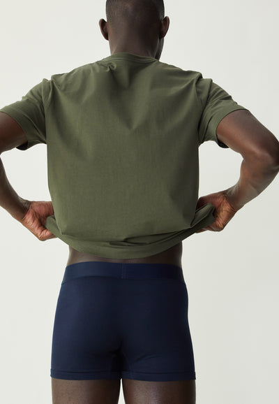 boxer loom bleu marine arrière