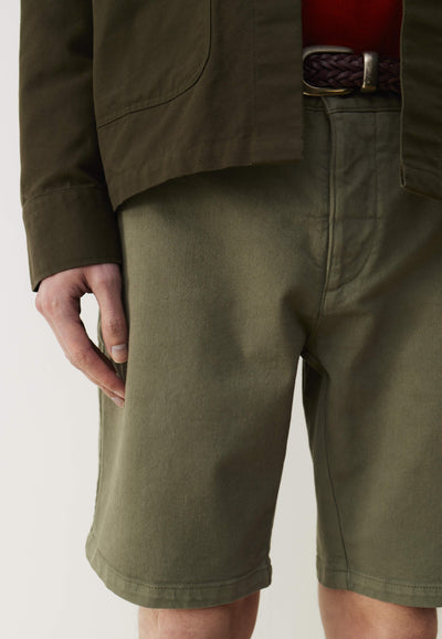 short coton bio loom vert sauge jambes-1