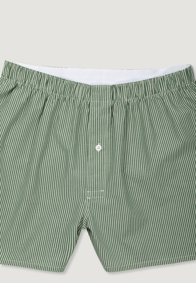 caleçon loom Rayures vertes détail ceinture