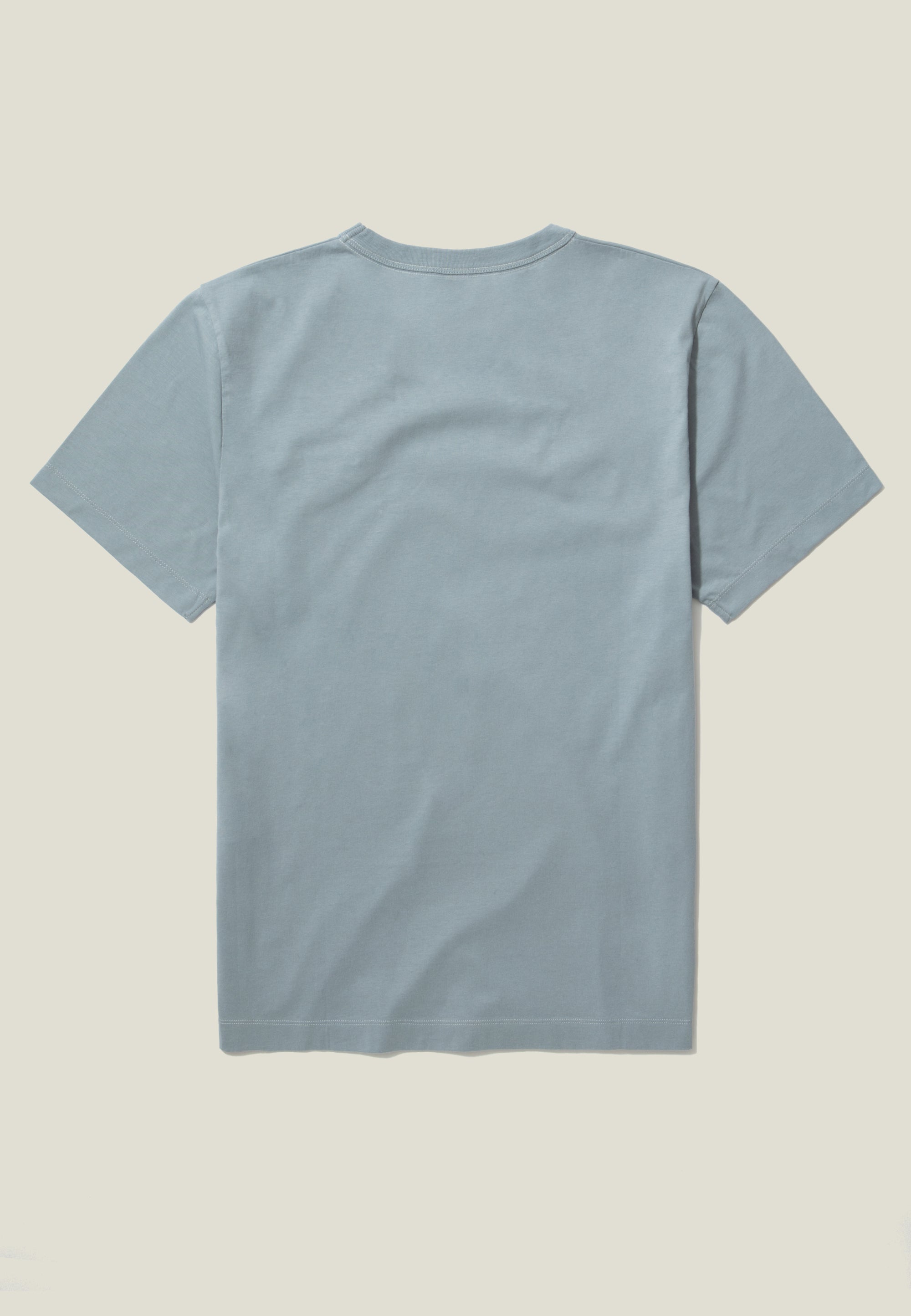 t-shirt coton bio loom Bleu pâle dos