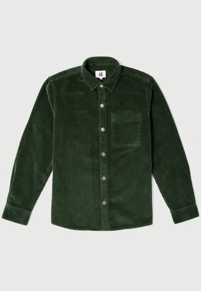 surchemise en velours vert main