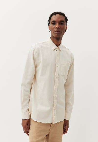 chemise en jean coton bio loom ecru main