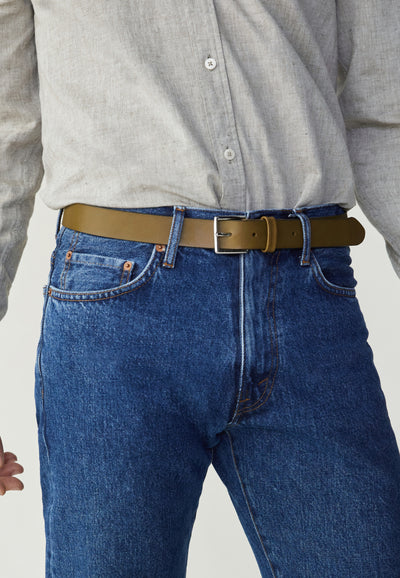 ceinture formelle loom olive face main