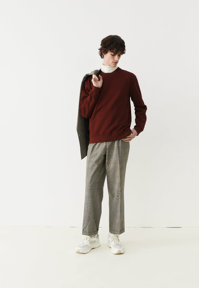 sweat coton bio loom bordeaux en pied main