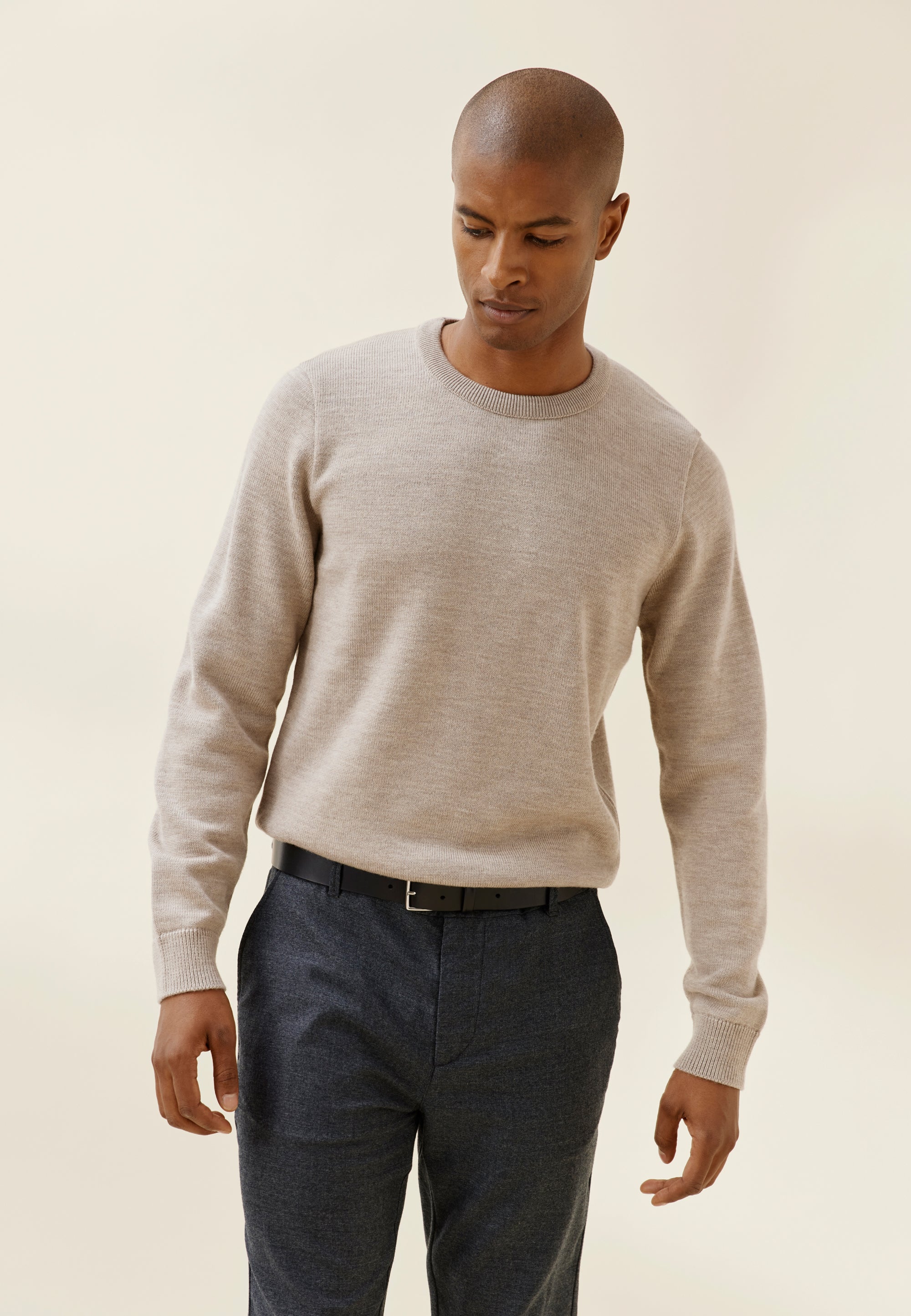 pull épais loom beige face