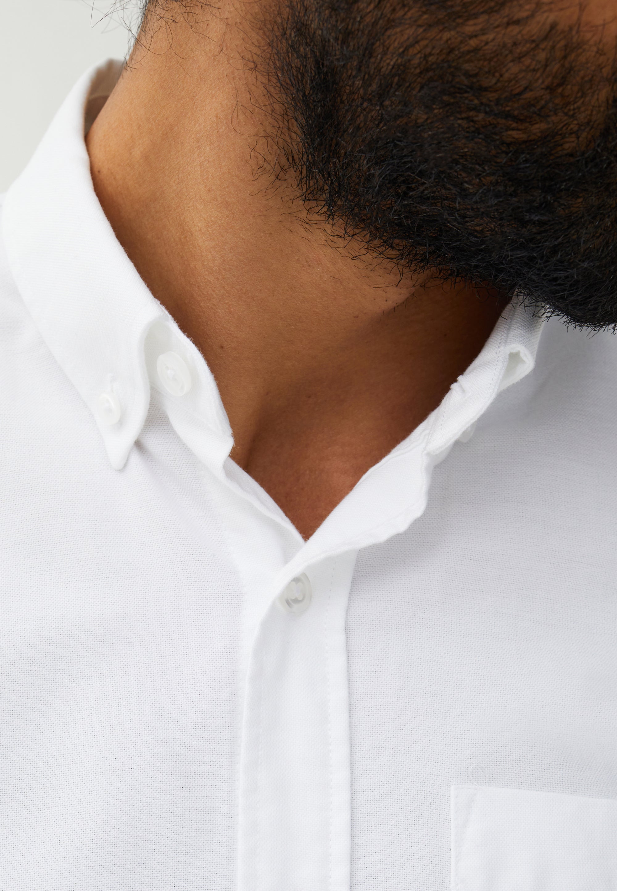 chemise oxford loom blanc-4