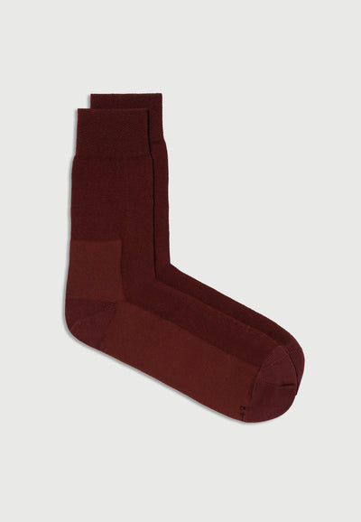 les chaussettes en coton bio bordeaux