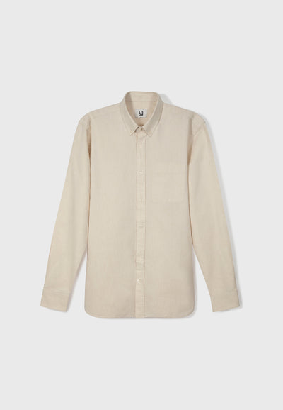 chemise coton lin bio loom Ecru main