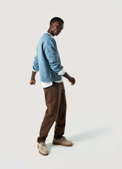 pantalon workwear marron face silhouette