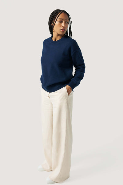 sweat bleu marine loom face silhouette