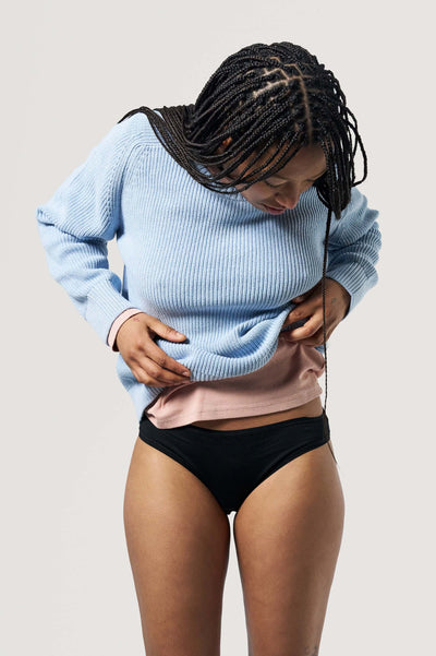 culotte coton bio loom noir face mains
