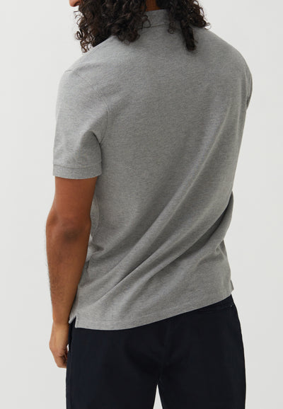 polo coton bio loom gris dos