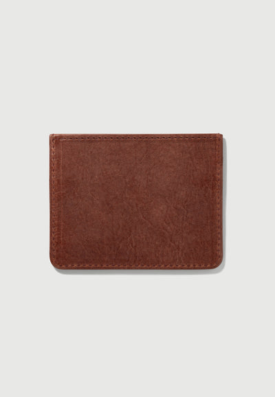 porte cartes marron dos