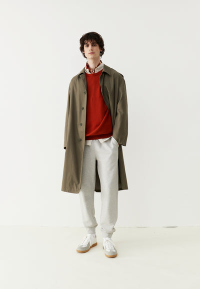 jogging coton bio loom Gris chiné main