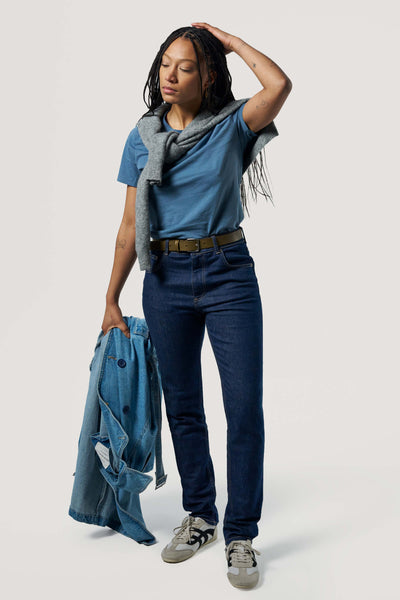 jean slim coton bio loom brut silhouette