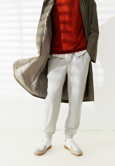 jogging coton bio loom Gris chiné jambes 2