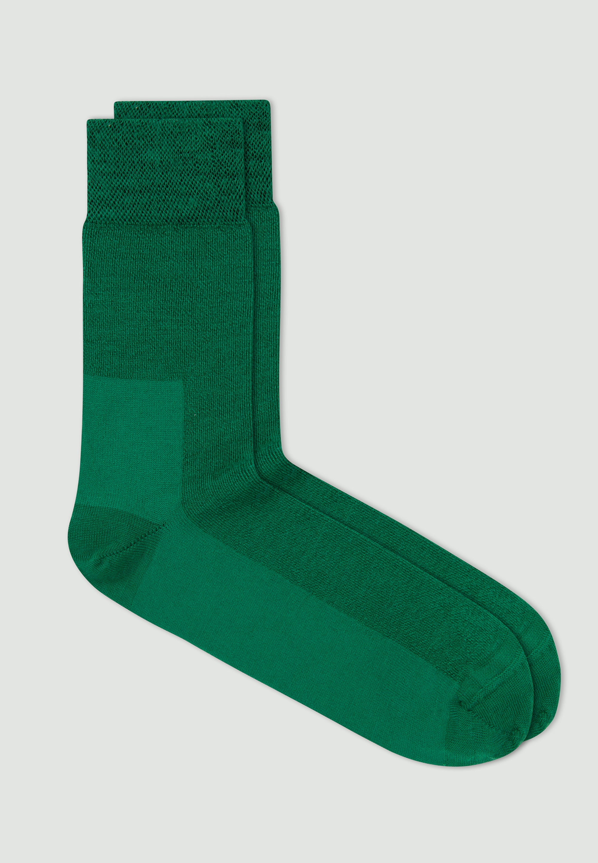 les chaussettes en laine vert gazon 1 main