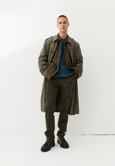 chino coton bio loom Vert kaki look