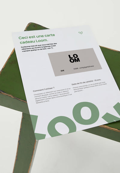 carte cadeau virtuelle 25€ main