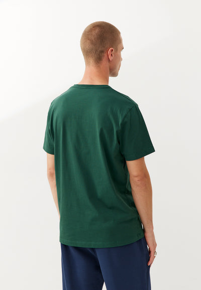 t-shirt coton bio loom Vert forêt dos