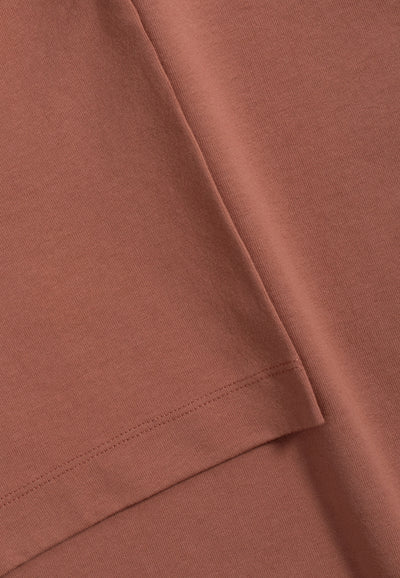 t-shirt heavyweight coton bio loom Rose vintage détail matière