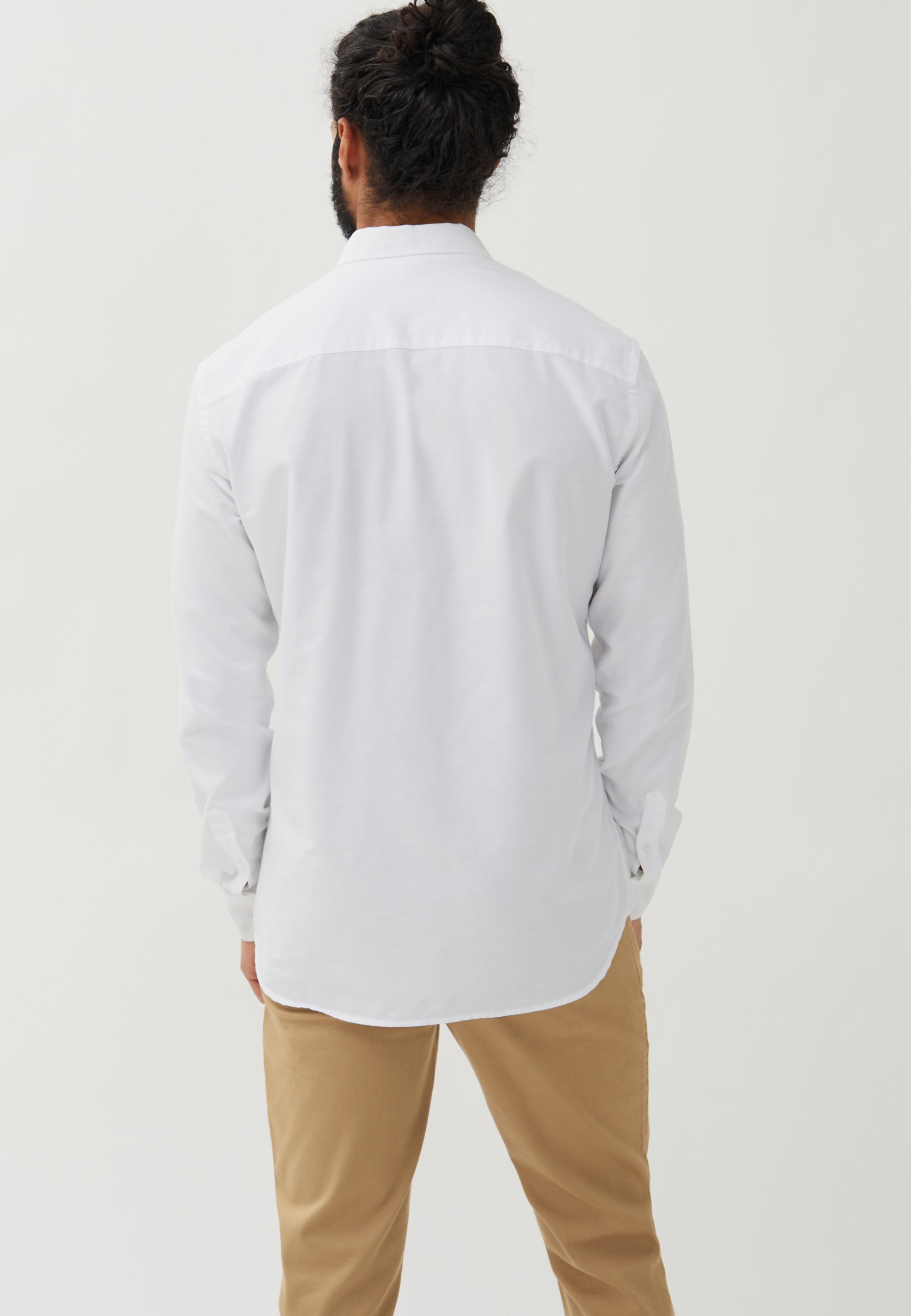 chemise oxford loom blanc-2