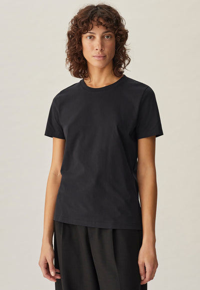 t-shirt coton bio loom noir face