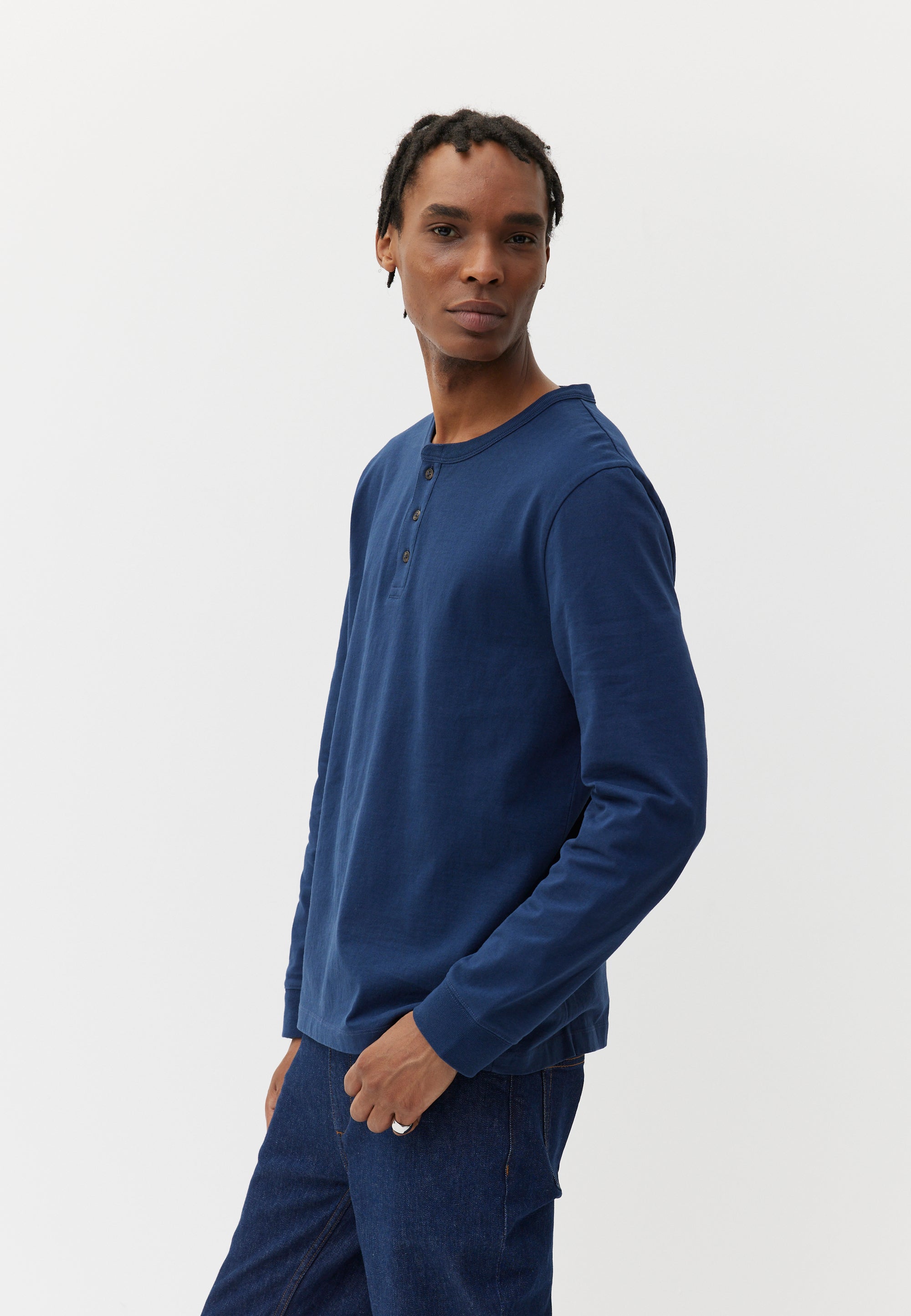 Chemise Henley à manches longues pour homme - Style décontracté - En coton - Léger - Pour la plage, 05-bleu clair., XXL Chemise Henley à manches longues pour homme - Style décontracté - En coton - Léger - Pour la plage, 05-bleu clair., XXL