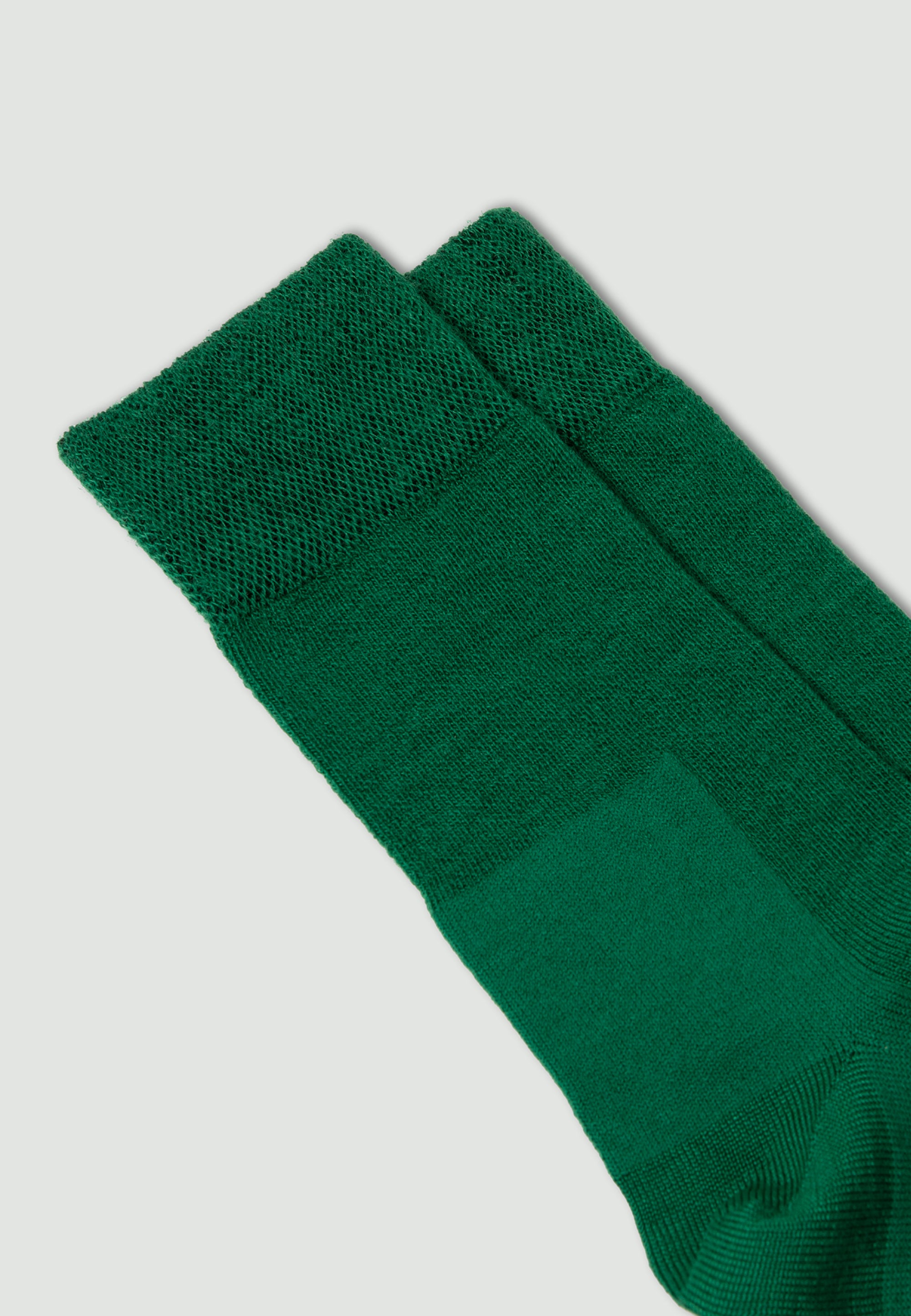 les chaussettes en laine vert gazon 2