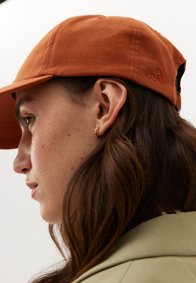 casquette coton bio loom orange logo