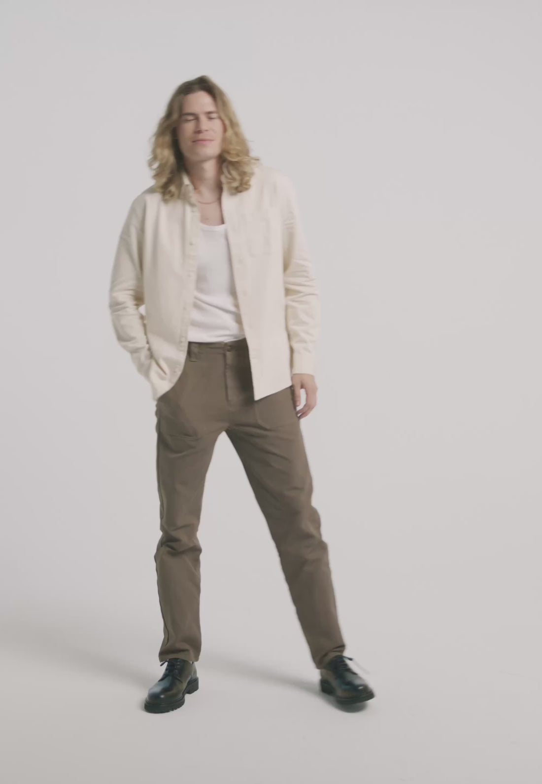 pantalon workwear coton bio loom brun