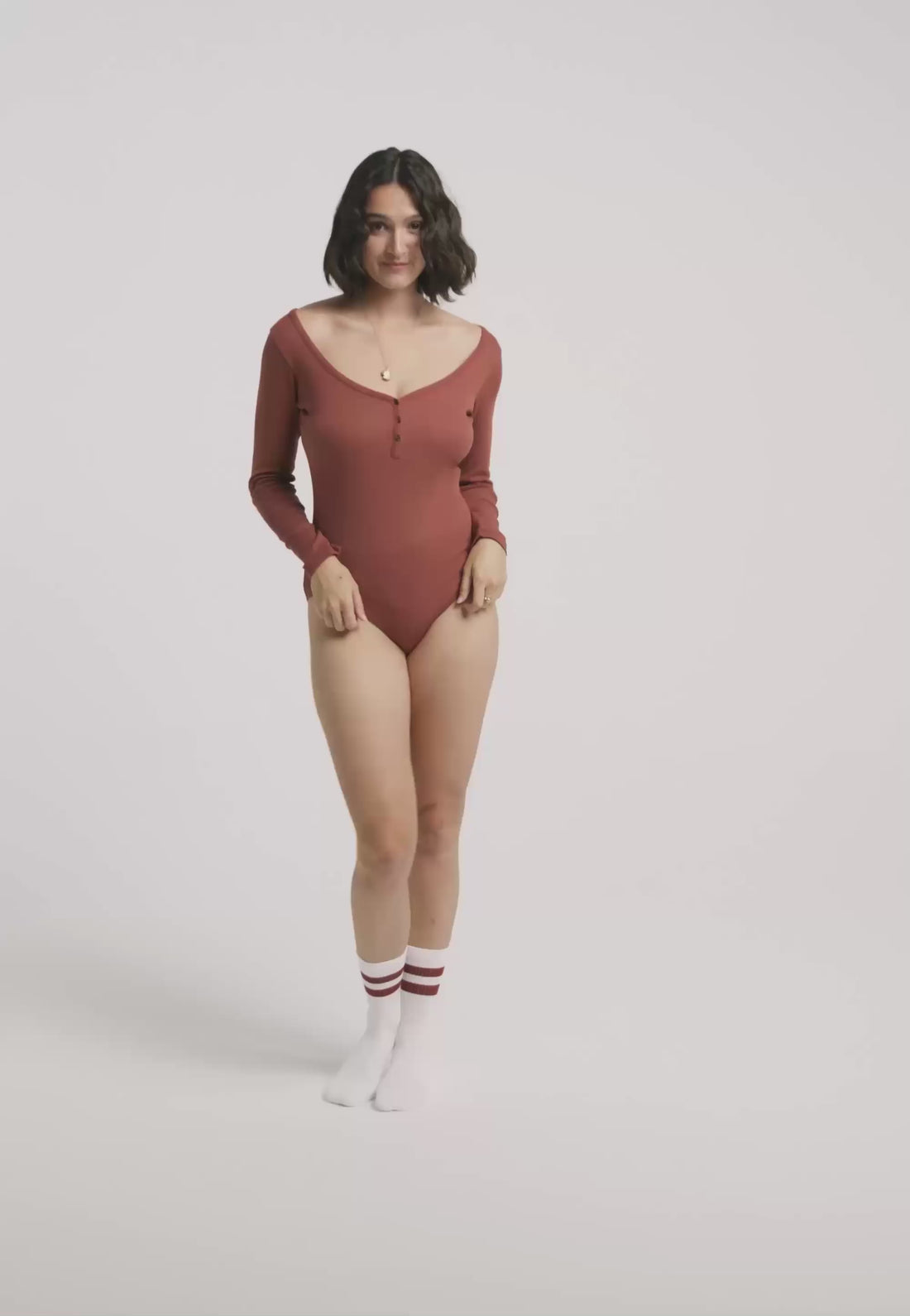 body loom coton bio modal terracotta