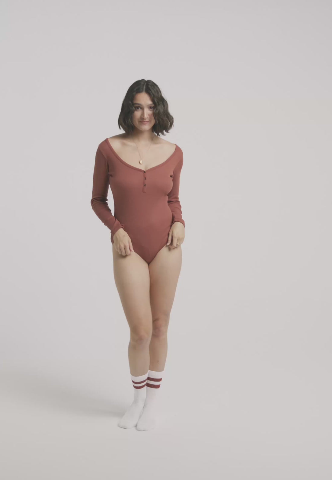 body loom coton bio modal terracotta