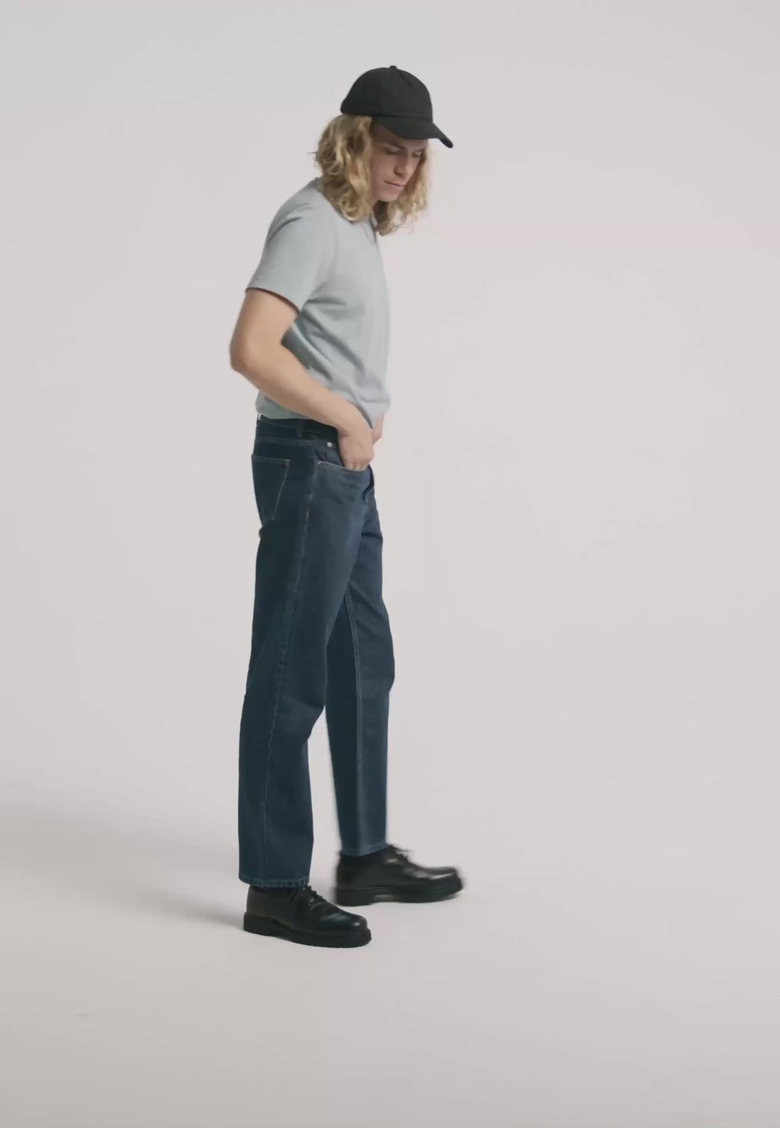 jean droit homme coton bio loom bleu stone