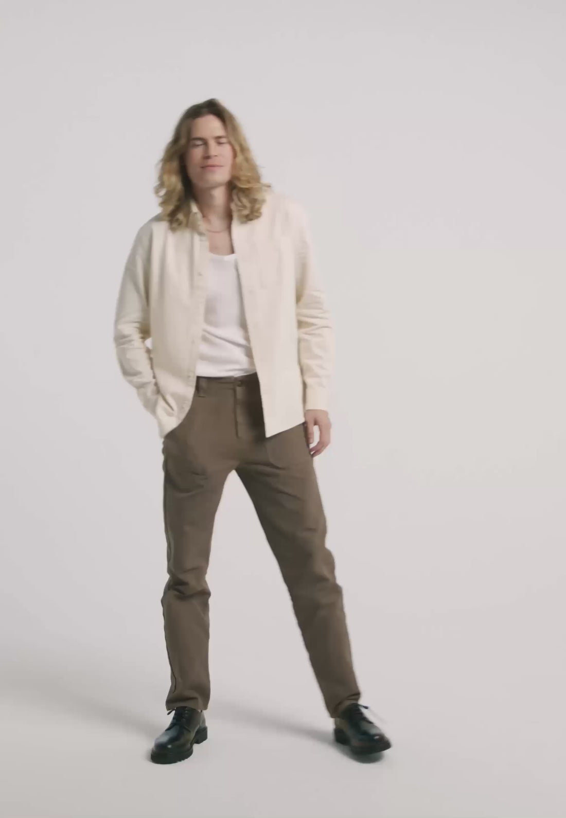 pantalon workwear coton bio loom brun