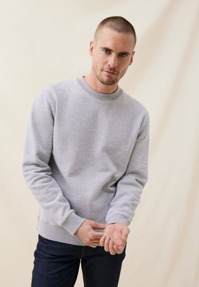 sweat coton bio loom gris face