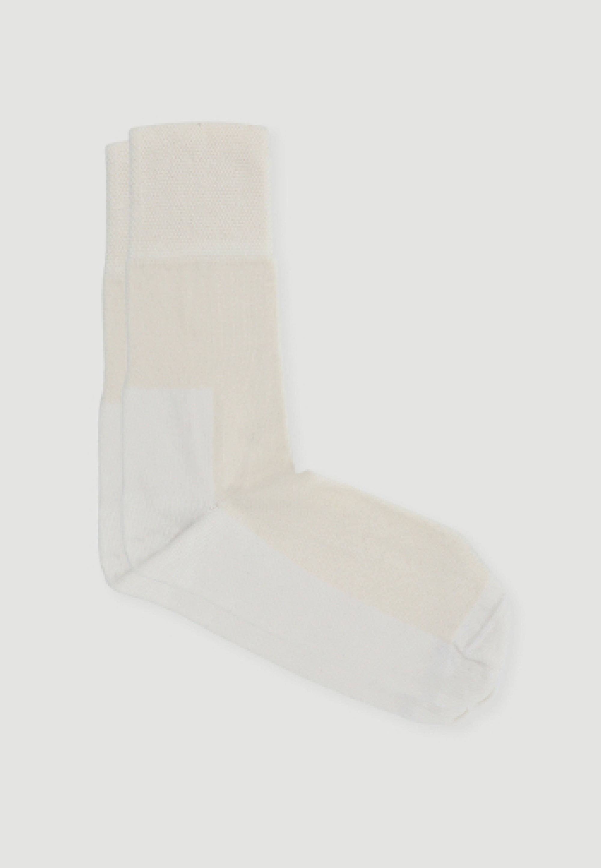chaussettes coton ecru