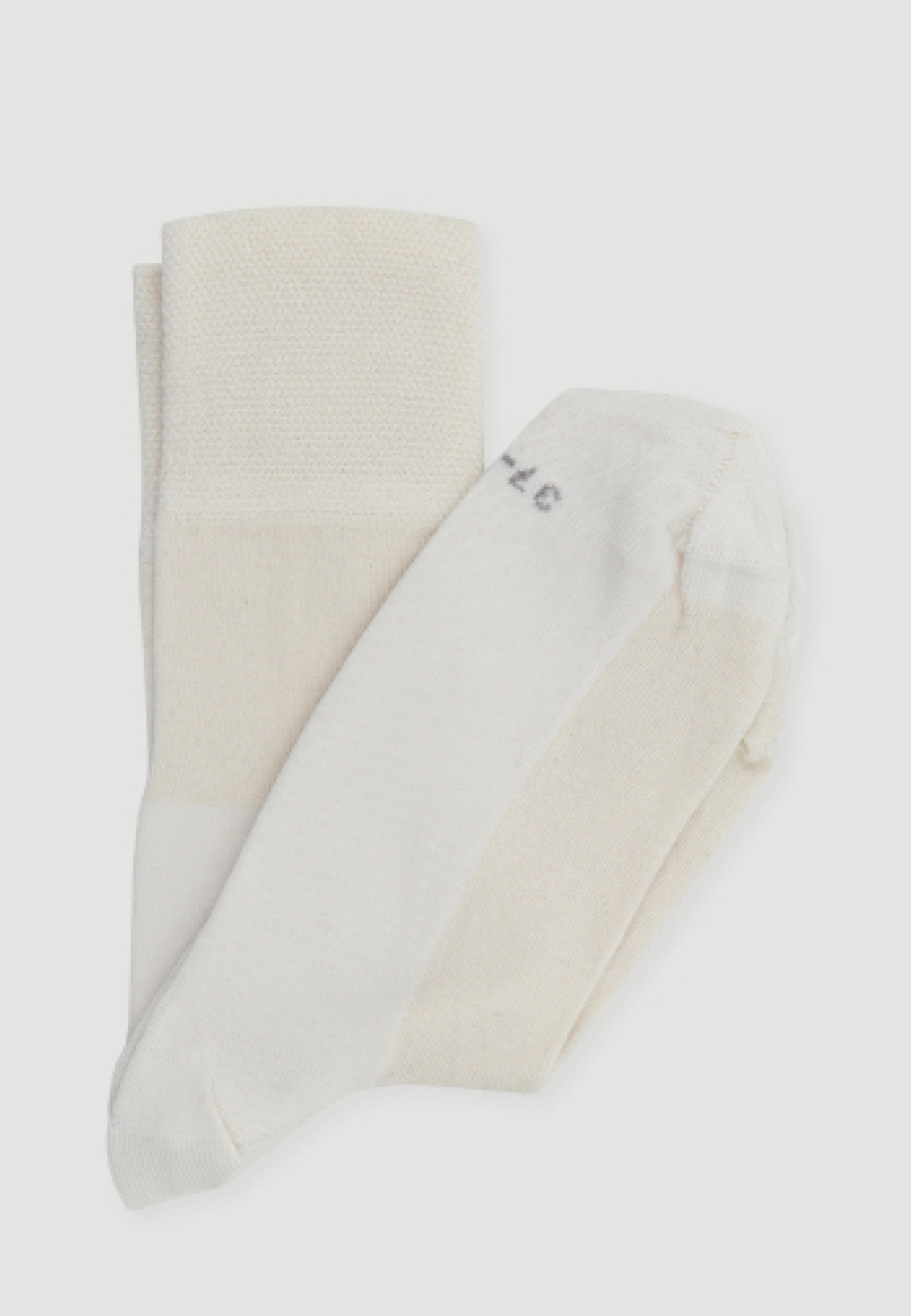 chaussettes coton ecru-3